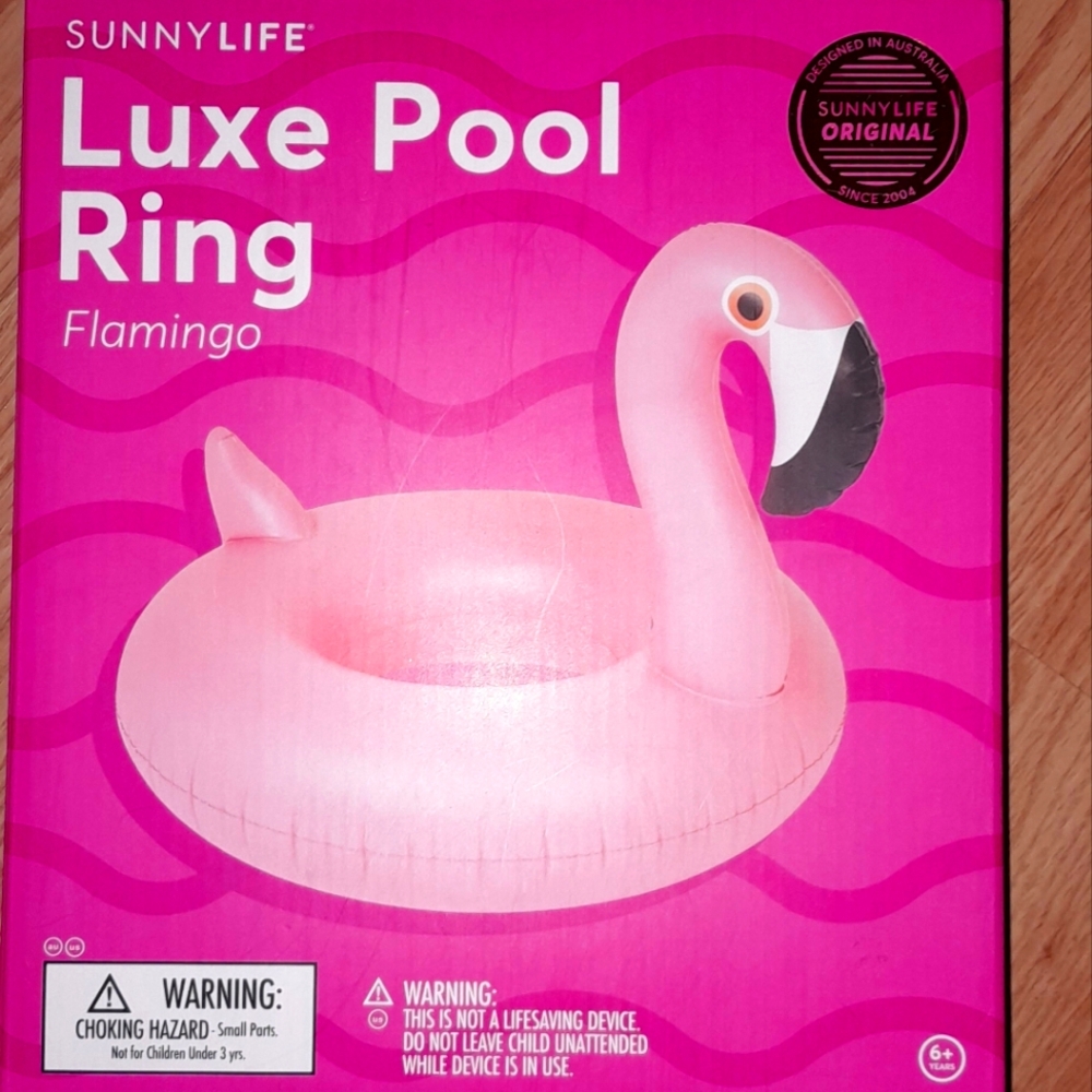 Sunnylife luxe pool ring Pink Flamingo pool float tube